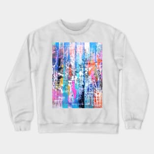 Vibrant Colorful Abstract artwork Crewneck Sweatshirt